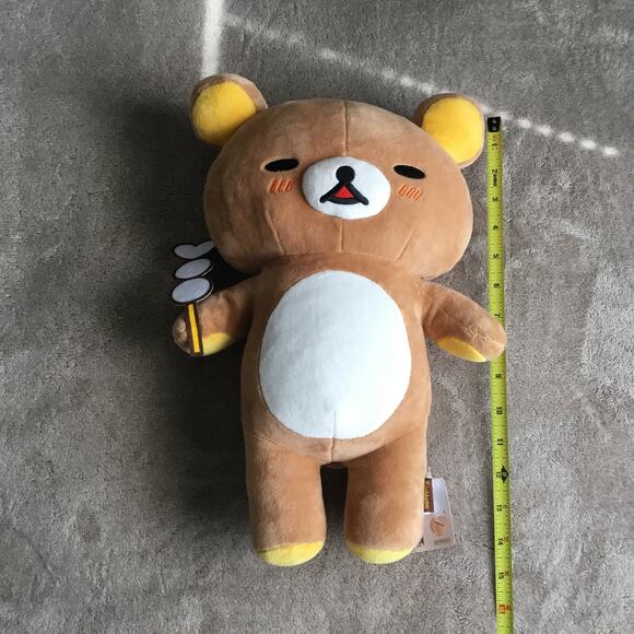 Round 1 San-x Rilakkuma Korilakkuma Pancake Dango Stick Plush Doll Toy New 15” - Picture 2 of 7